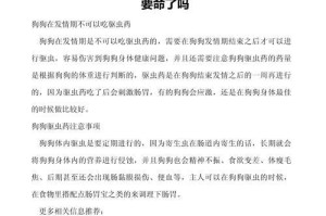 狗狗不能吃的食物，千万别喂！（保护它的生命健康，远离这些食物！）